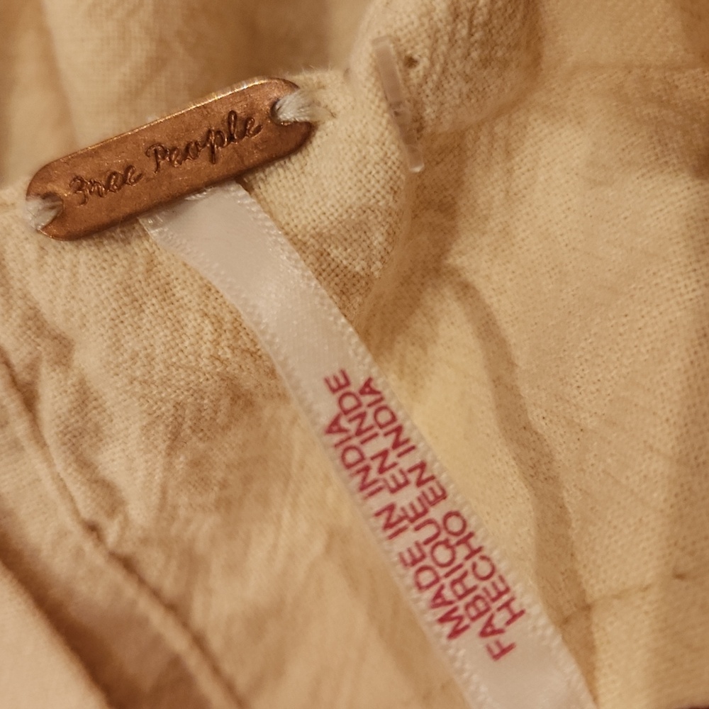 NWOT ❗️  Free People cream color womens dress size XS - Picture 11 of 16